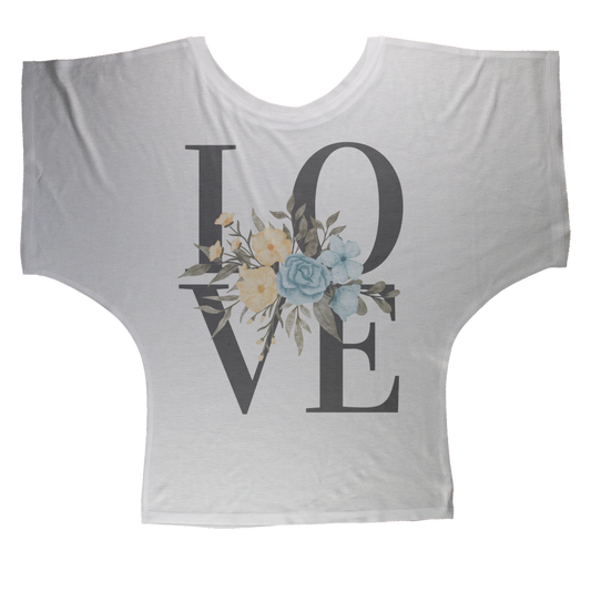 Love Collection Sublimation Batwing Top