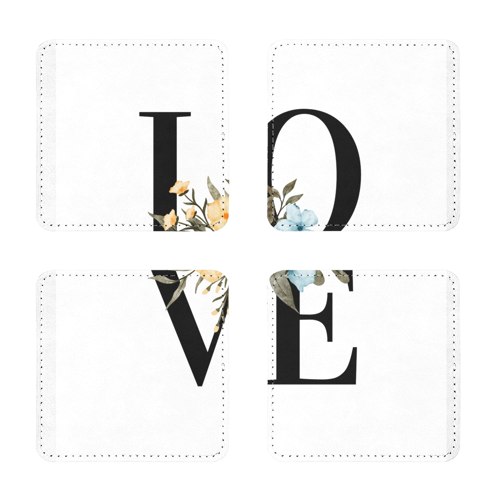 Love Collection Sublimation Coasters Pack of Four