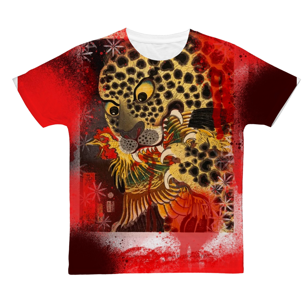 Spotted Leopard Boro Design Men's Tshirt