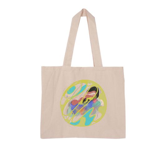 Boho in Circle Large Organic Tote Bag