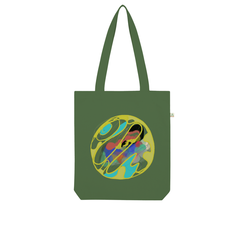 Boho in Circle Organic Tote Bag