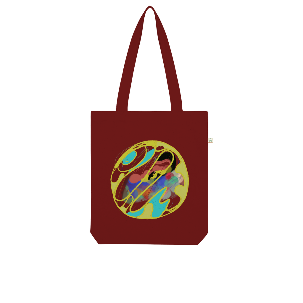 Boho in Circle Organic Tote Bag