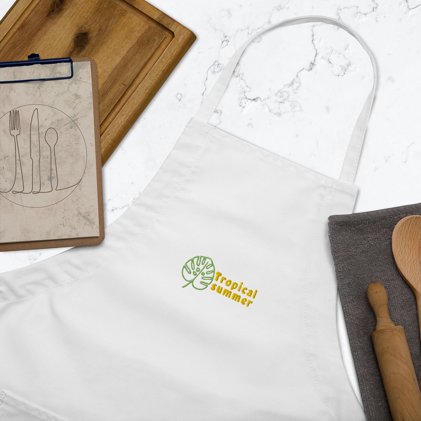 Embroidered Apron